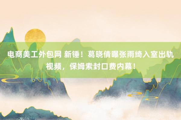 电商美工外包网 新锤！葛晓倩曝张雨绮入室出轨视频，保姆索封口费内幕！